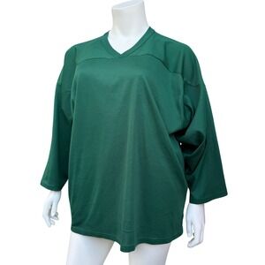CCM Hockey Jersey Forest Green 69 Graphic Vintage Sportswear Blokecore XL